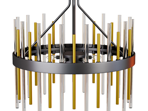 Luxury Modern Chandelier 3D Model