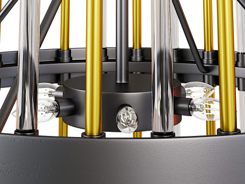 Luxury Modern Chandelier 3D Model