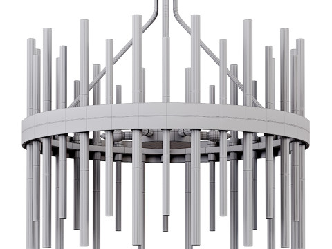 Luxury Modern Chandelier 3D Model