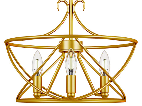 Mid-century Modern Chandelier 3D Model