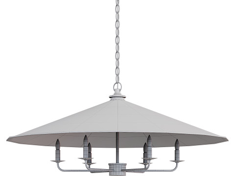 Currey Company Brussels Chandelier 3D 모델