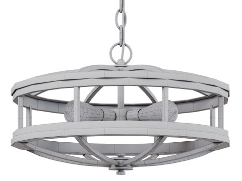 Eglo Montrose 4-Light Chandelier 3D मॉडल