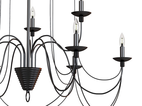 Blakely 9 light chandelier 3D Model