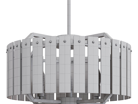 Black Modern Crystal Chandelier 3D 모델