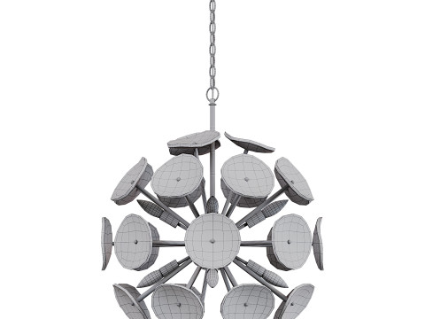 Arvill 8-Lights Modern Sputnik Chandelier Modello 3D