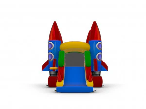 Space themed Inflatable Home Bouncer for Kids 255x350H260 3D Model
