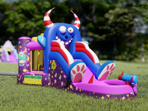 Inflatable Castle for Kids - Sweet Monster 3D Model
