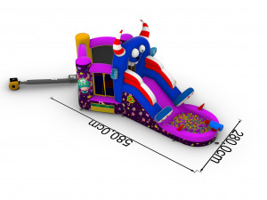 Inflatable Castle for Kids - Sweet Monster 3D Model