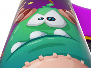 Inflatable Castle for Kids - Sweet Monster 3D Model