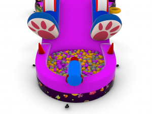 Inflatable Castle for Kids - Sweet Monster 3D Model