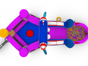 Inflatable Castle for Kids - Sweet Monster 3D Model