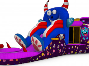Inflatable Castle for Kids - Sweet Monster 3D Model