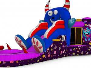 Inflatable Castle for Kids - Sweet Monster 3D Model