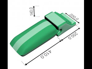 Inflatable Aquapark Obstacle Course 3D Model