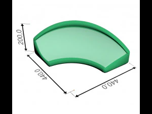 Inflatable Aquapark Obstacle Course 3D Model