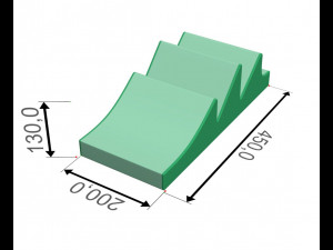 Inflatable Aquapark Obstacle Course Model 3D