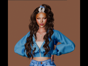 Daniella Ochoa female avatar 3D Модель
