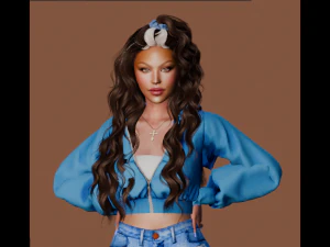 Daniella Ochoa female avatar 3D Model