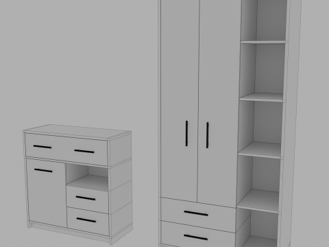 Table furniture hous design 3D Model