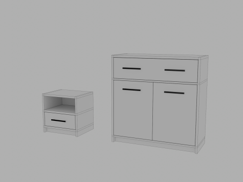 Table furniture hous design 3D Model