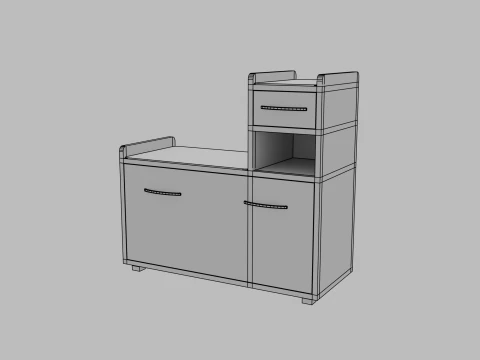 テーブル家具の家のデザイン 3Dモデル