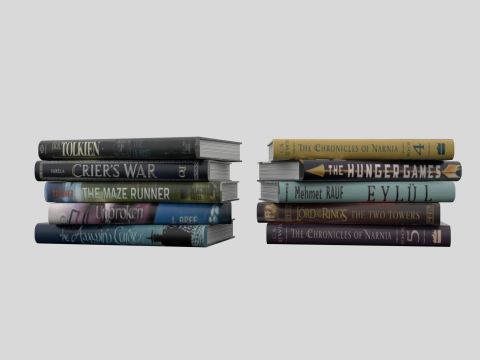 BooK House Decoration 3D Model