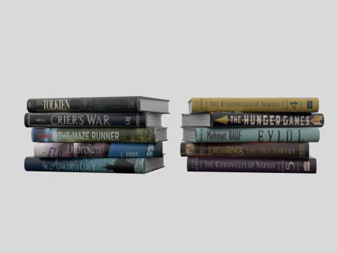 BooK House Decoration 3D Model