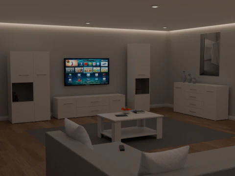 ハウスルームのデザイン 3Dモデル