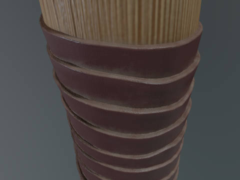 바이킹수염이 도끼 3D 모델