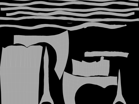 바이킹수염이 도끼 3D 모델