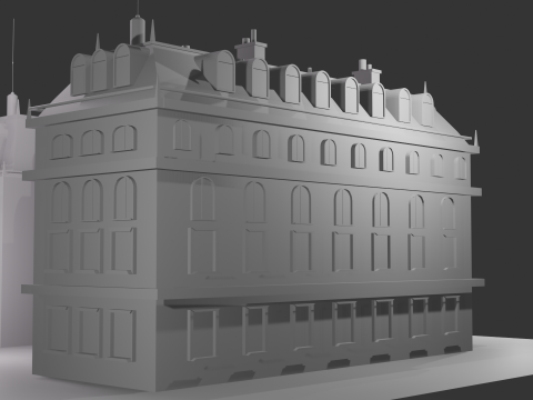 Wayne Manor - Batmans Mansion High-Quality Modelo 3D