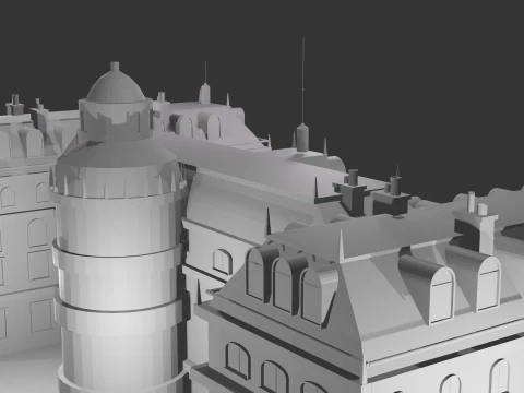 Wayne Manor - Batmans Mansion High-Quality 3D Model