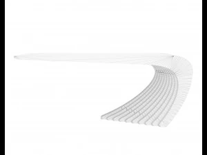 Woodbang Touchey parametric coffee table Oak Wood 3D Model