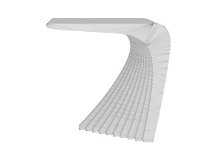 Woodbang Touchey parametric side table Oak Wood Modelo 3D