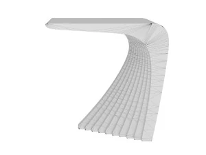 Woodbang Touchey parametric side table Oak Wood 3D Model