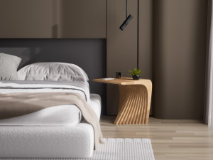 Woodbang Touchey parametric side table Oak Wood Modelo 3D