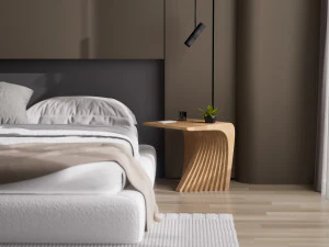 Woodbang Touchey parametric side table Oak Wood 3D Model