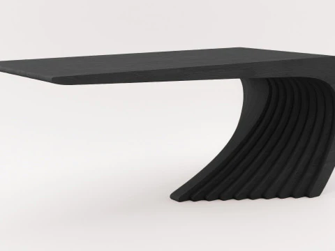 Woodbang Touchey parametrische salontafel zwart eikenhout 3D Model