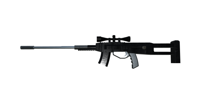 AS VAL Rifle With Scope Low-poly 3D-Modell .c4d .max .obj .3ds .fbx .stl .blend 