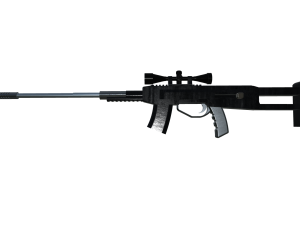 AS VAL Rifle With Scope Low-poly 3D Model