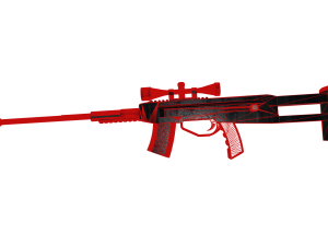 AS VAL Rifle With Scope Low-poly 3D-Modell