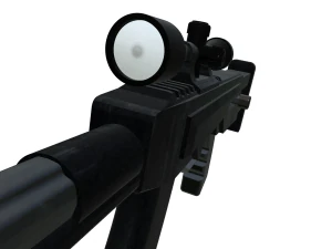 AS VAL Rifle With Scope Low-poly 3D Model