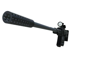 AS VAL Rifle With Scope Low-poly 3D Model