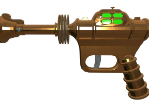 Raygun futuristico a basso poli Modello 3D