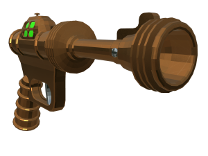 Low Poly Futuristic Raygun Modello 3D