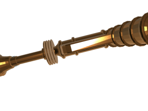 Low Poly Futuristic Raygun Modello 3D