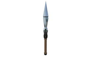 Low Poly Tactical Dagger Knife 3D Model