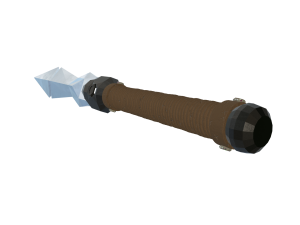 Low Poly Tactical Dagger Knife 3D Model