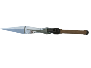 Low Poly Tactical Dagger Knife 3D Model
