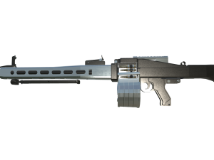 Low-Poly Light Machine MG 3D Model